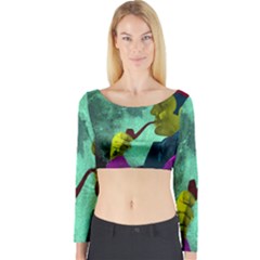 Sherlock Holmes Long Sleeve Crop Top