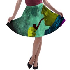 Sherlock Holmes A-line Skater Skirt