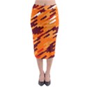 Brown orange shapes                                                      Midi Pencil Skirt View1