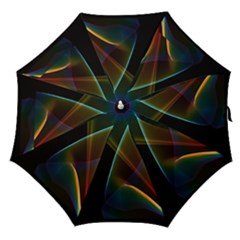 Abstract Rainbow Lily, Colorful Mystical Flower  Straight Umbrellas by DianeClancy