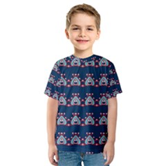 Hearts Pattern                                                      Kid s Sport Mesh Tee