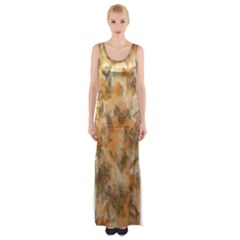 Water Oil Paint                                                       Maxi Thigh Split Dress