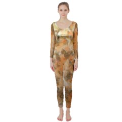 Water Oil Paint                                                        Long Sleeve Catsuit