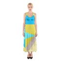 Blue yellow shapes                                                        Full Print Maxi Dress View1