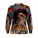 Chi Chi In Butterflies, Chihuahua Dog In Cute Hat Women s Sweatshirt View2