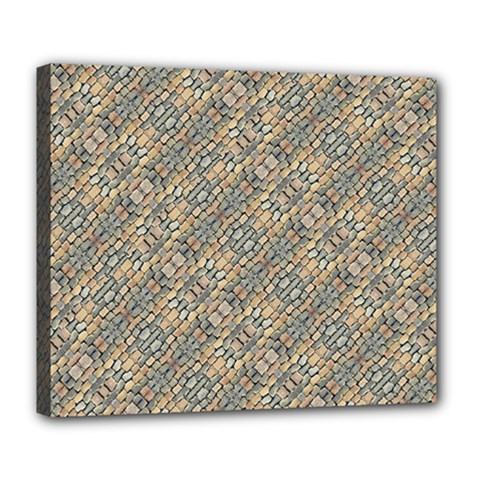 Cobblestone Geometric Texture Deluxe Canvas 24  X 20   by dflcprints