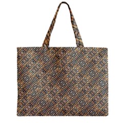 Cobblestone Geometric Texture Zipper Mini Tote Bag