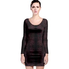 Spotted Long Sleeve Bodycon Dress