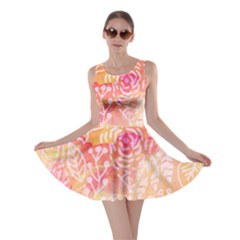 Sunny Floral Watercolor Skater Dress by KirstenStar