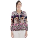 Chi Chi In Flowers, Chihuahua Puppy In Cute Hat Wind Breaker (Women) View1