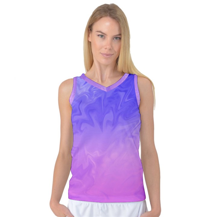 Ombre Purple Pink Women s Basketball Tank Top