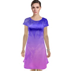 Ombre Purple Pink Cap Sleeve Nightdress by BrightVibesDesign