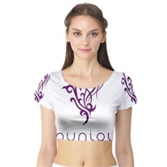 Younique Short Sleeve Crop Top (tight Fit)