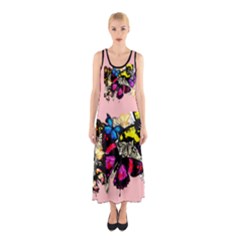 Beautiful Butterflies 10 Sleeveless Maxi Dress Sleeveless Maxi Dress