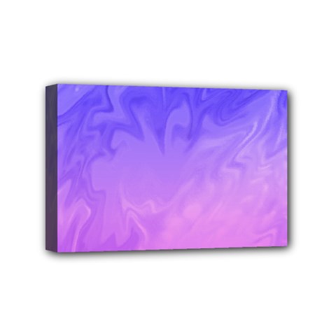 Ombre Purple Pink Mini Canvas 6  X 4  by BrightVibesDesign