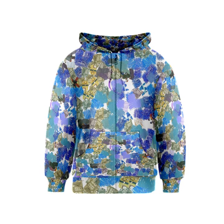 Mixed brushes                                                           Kids Zipper Hoodie