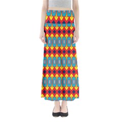 Rhombus And Other Shapes Pattern              Women s Maxi Skirt