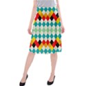 Rhombus pattern  Midi Beach Skirt View1