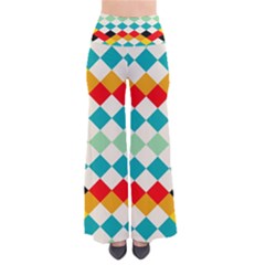 Rhombus Pattern                                             Women s Chic Palazzo Pants