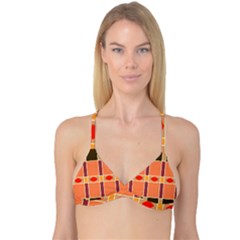 Shapes And Stripes                                                                 Reversible Tri Bikini Top by LalyLauraFLM