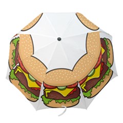 Cheeseburger Folding Umbrellas