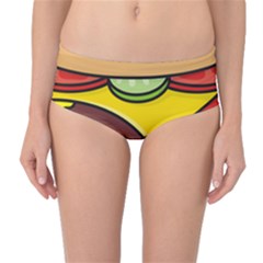 Cheeseburger Mid-waist Bikini Bottoms by sifis