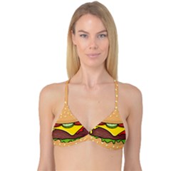 Cheeseburger Reversible Tri Bikini Top by sifis