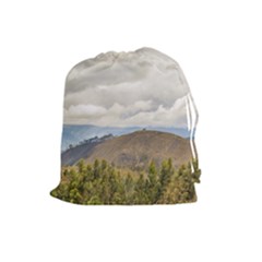 Ecuadorian Landscape At Chimborazo Province Drawstring Pouches (large)  by dflcprints