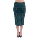 Dark Blue Teal Mod Circles Midi Pencil Skirt View1