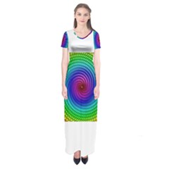 Colors Short Sleeve Maxi Dress