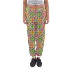 Modern Colorful Geometric Women s Jogger Sweatpants