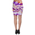 Tie Dye Purple Orange Abstract Swirl Bodycon Skirt View2