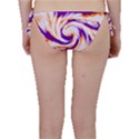 Tie Dye Purple Orange Abstract Swirl Bikini Bottom View2