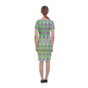 Colorful Zigzag Pattern Classic Short Sleeve Midi Dress View2