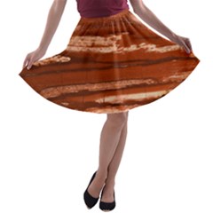 Red Earth Natural A-line Skater Skirt by UniqueCre8ion