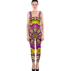 Celebrating Summer In Soul And Mind Mandala Style Onepiece Catsuit by pepitasart