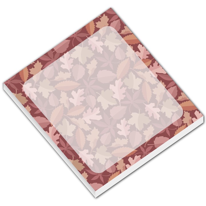 Marsala Leaves Pattern Small Memo Pads