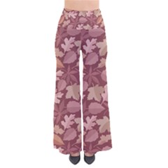 Marsala Leaves Pattern Pants by sifis