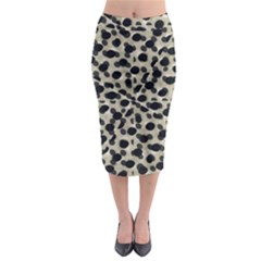 Metallic Camouflage Midi Pencil Skirt by dflcprintsclothing