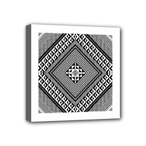 Geometric Pattern Vector Illustration Myxk9m   Mini Canvas 4  X 4  by dsgbrand