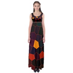 Abstracted Empire Waist Maxi Dress by BIBILOVER