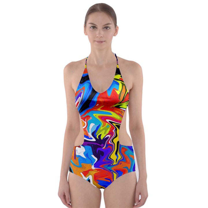 free Cut-Out One Piece Swimsuit