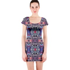 Space Walls Short Sleeve Bodycon Dress by MRTACPANS