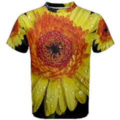 Yellow Flower Close Up Men s Cotton Tee by MichaelMoriartyPhotography