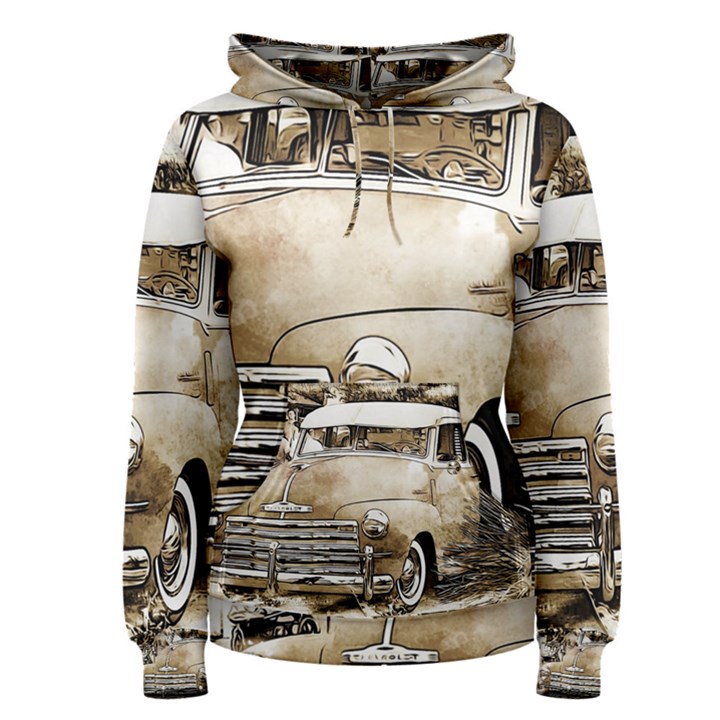 Vintage Chevrolet Pick up Truck Women s Pullover Hoodie