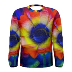 Tie Dye Flower Men s Long Sleeve Tee