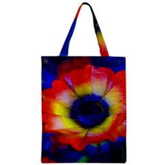 Tie Dye Flower Zipper Classic Tote Bag by MichaelMoriartyPhotography