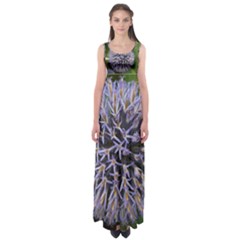 Globe Mallow Flower Empire Waist Maxi Dress