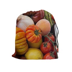 Heirloom Tomatoes Drawstring Pouches (extra Large) by MichaelMoriartyPhotography