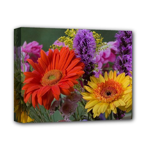 Colorful Flowers Deluxe Canvas 14  X 11 